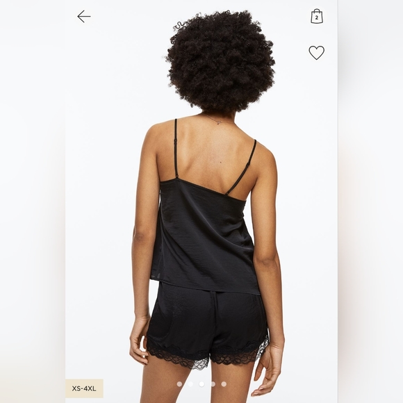 H&M Pyjama Camisole Top + Shorts - Picture 3 of 8